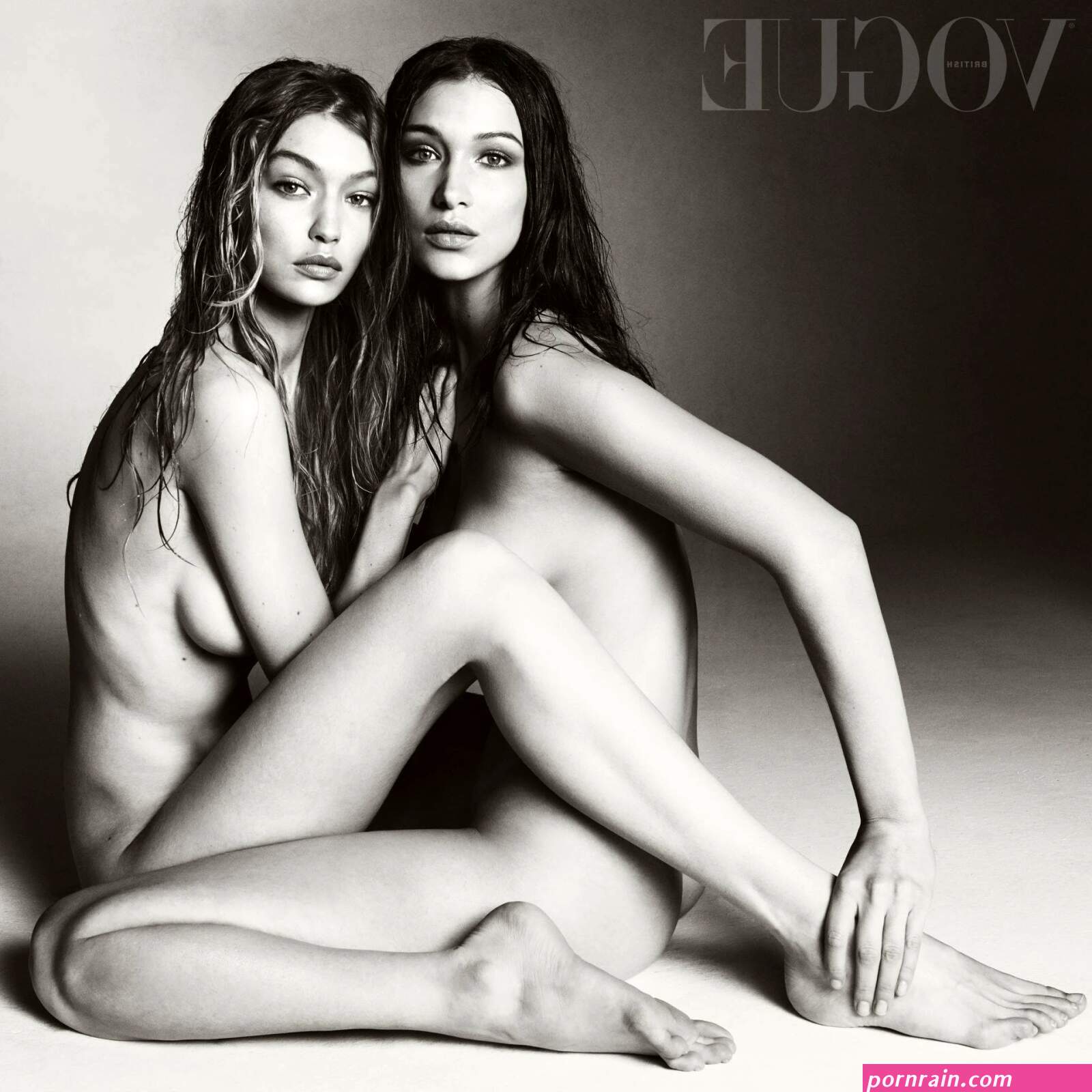 Gigi and Bella Hadid strip naked for Vogue UK March 2018
