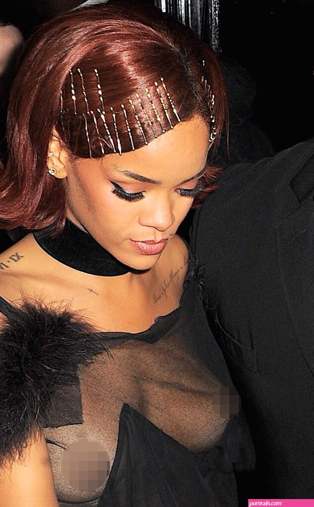 Rihannas Nipples Make an Appearance at Met Gala After-Party