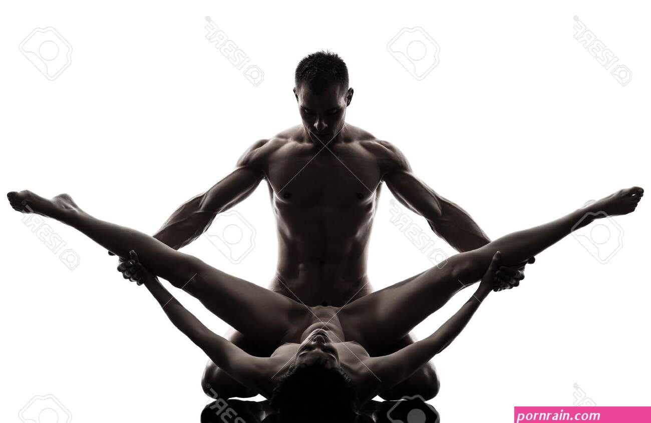 One Caucasian Couple Man Woman Sexual Kamasutra Posture Love Activity In Silhouette Studio On White Background Stock Photo Picture and Royalty Free Image. Image 21010714.