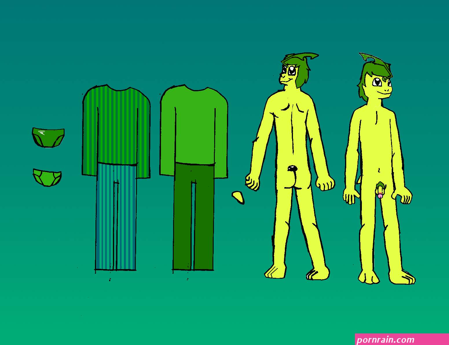 Sasu Reference Sheet Naked by DPCBlueFox1991 on DeviantArt