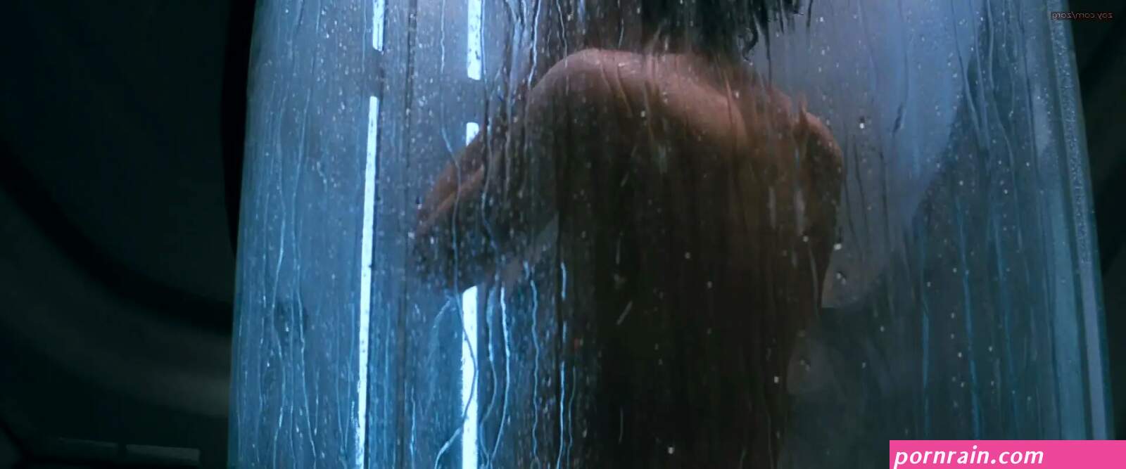 Carrie Anne Moss naked in the shower