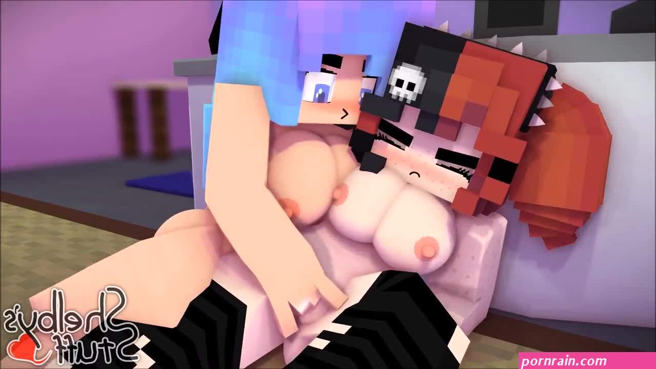 Minecraft Ellie Walls 3girls Animated