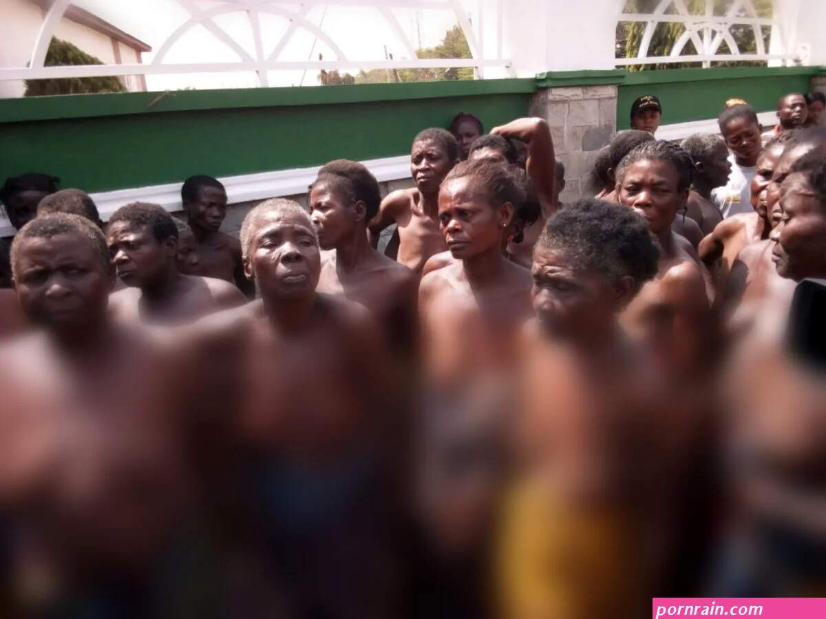 Women bare breast in protest over arrest of their children destruction of houses in Ebonyi PHOTOS