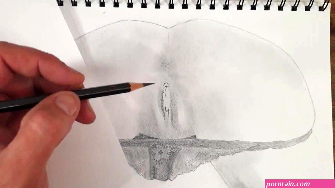 Drawing a Vagina and Panties Porn Art Video Number 2