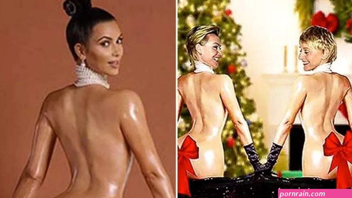 Happy nude rear! Ellen DeGeneres wife Portia naked for Christmas card