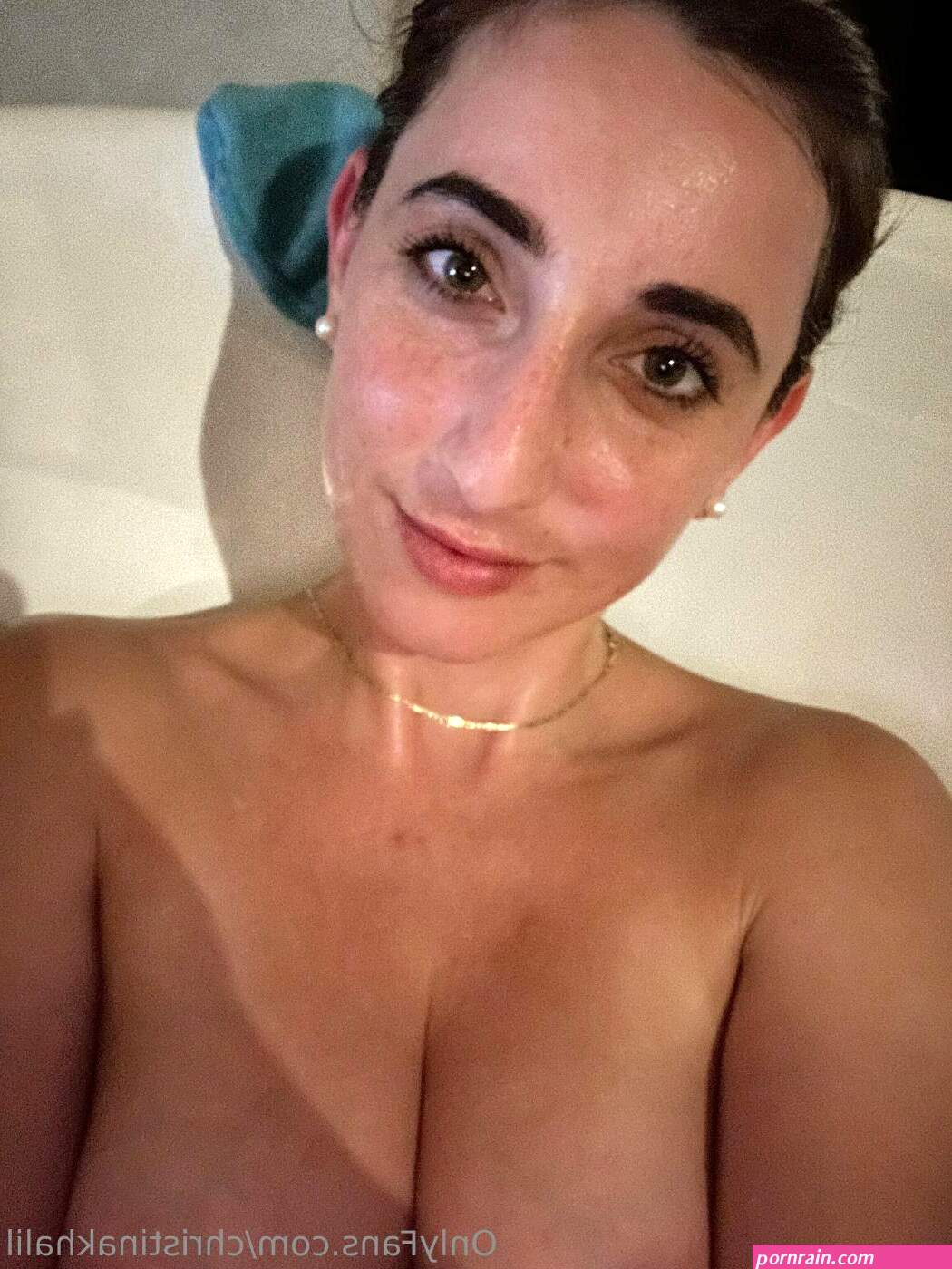 Christina Khalil Nude Bath Towel Onlyfans Set Leaked