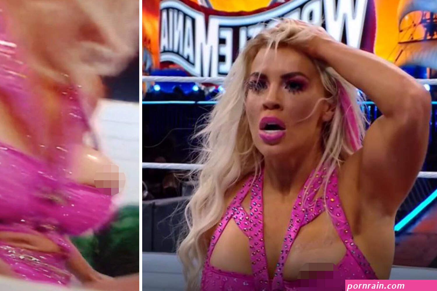 Dana Brooke in X-rated WrestleMania 37 wardrobe malfunction forcing WWE to black