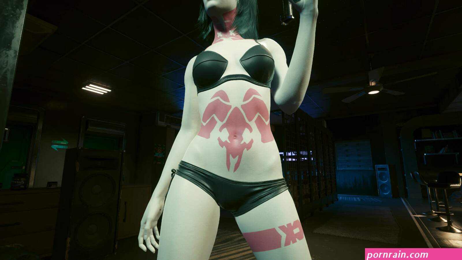Cyberpunk Edgerunner Rebeccas Tattoo Overlay