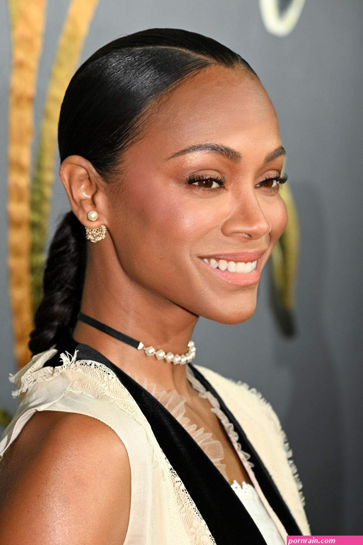 ZOE SALDANA at Christian Dior Haute Couture Dhow at Paris Fashion Week 0704202
