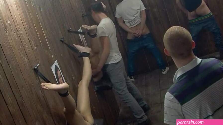 Authentic amateur glory hole gang bang with hot busty babes : BDSMLr Porn Videos