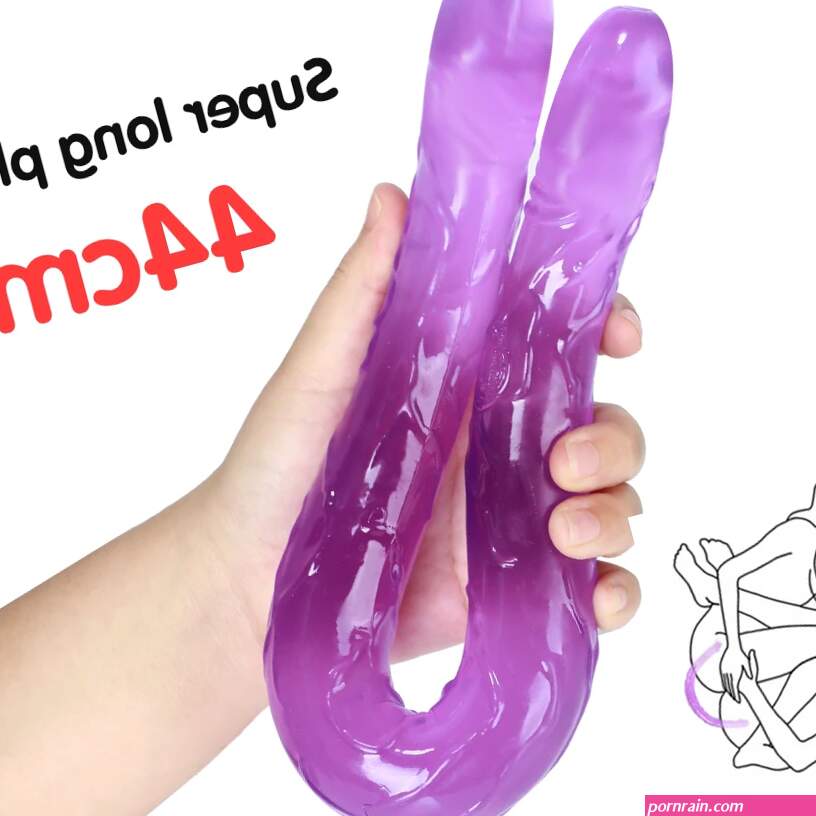Looking for Soft Jelly Dildo Double Long 44cm Realistic Dildos Cock Lesbian Vaginal Anal Plug Flexible Fake Penis for Women Dildos Sex Toys Distributors