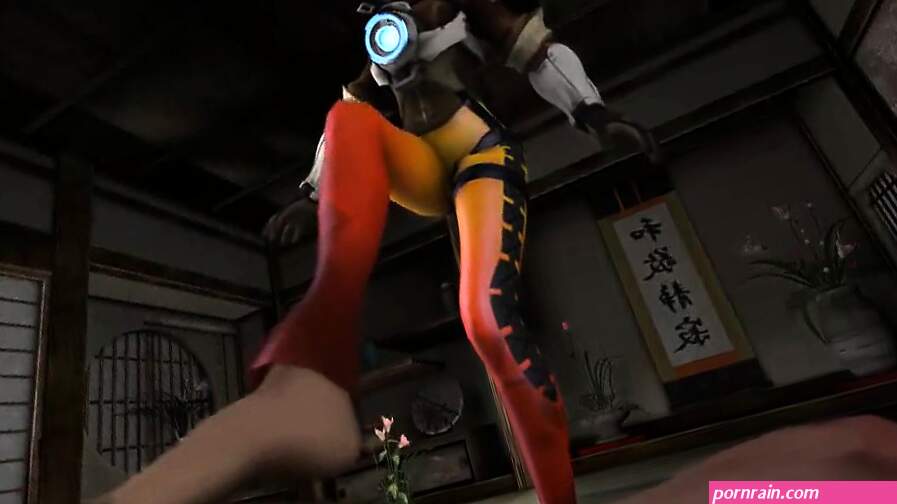 OVERWATCH Sexy Tracer Footjob To Dick at DrTuber