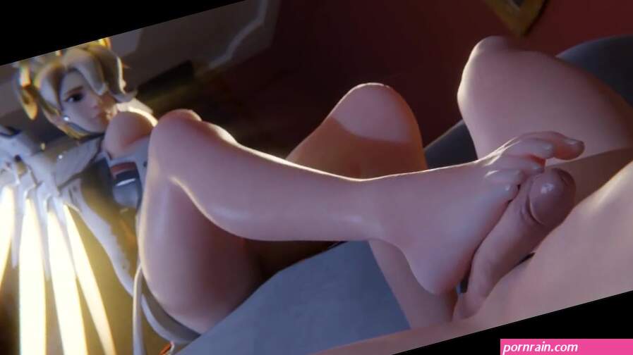 Overwatch Mercy Footjob