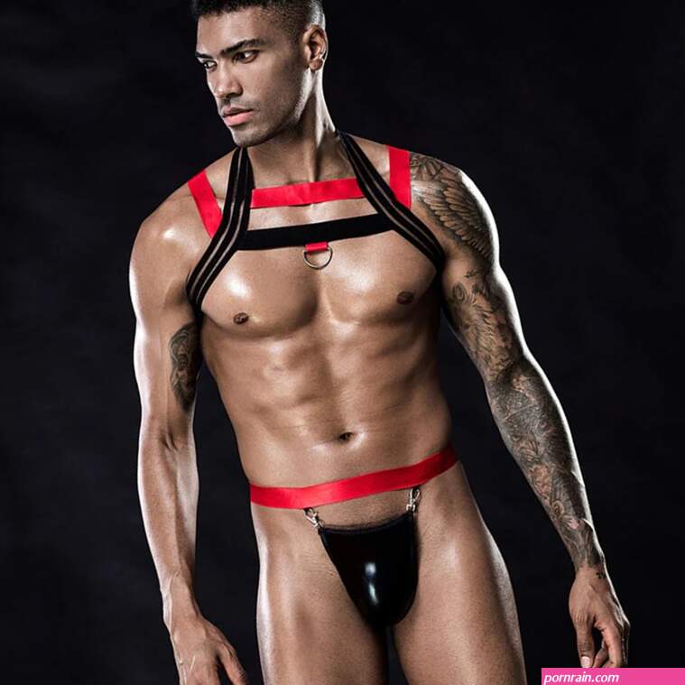 Bondage Harness Jockstrap Set 2 Piece Outfit
