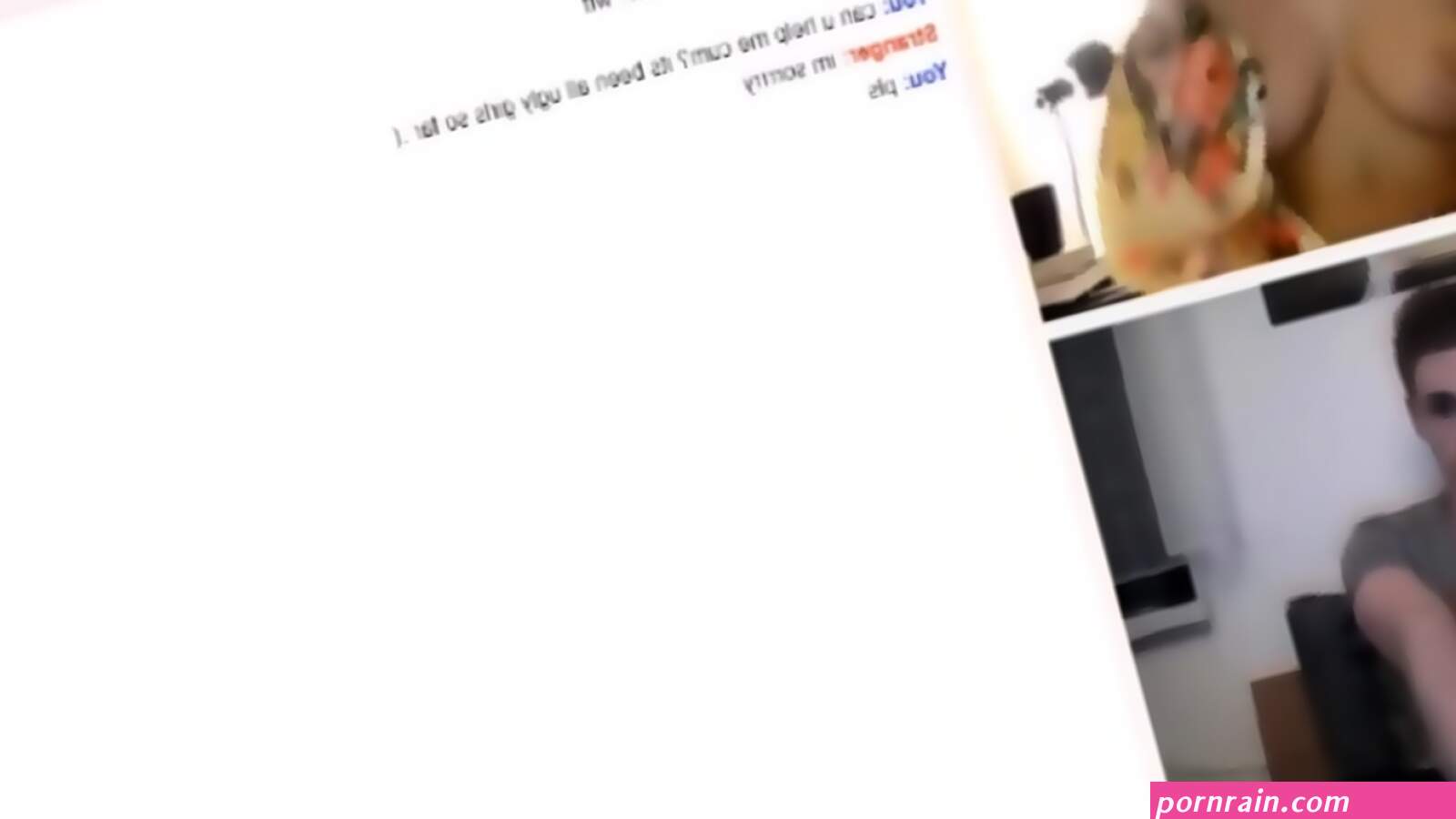 Omegle shocked girl flashing amazing big tits
