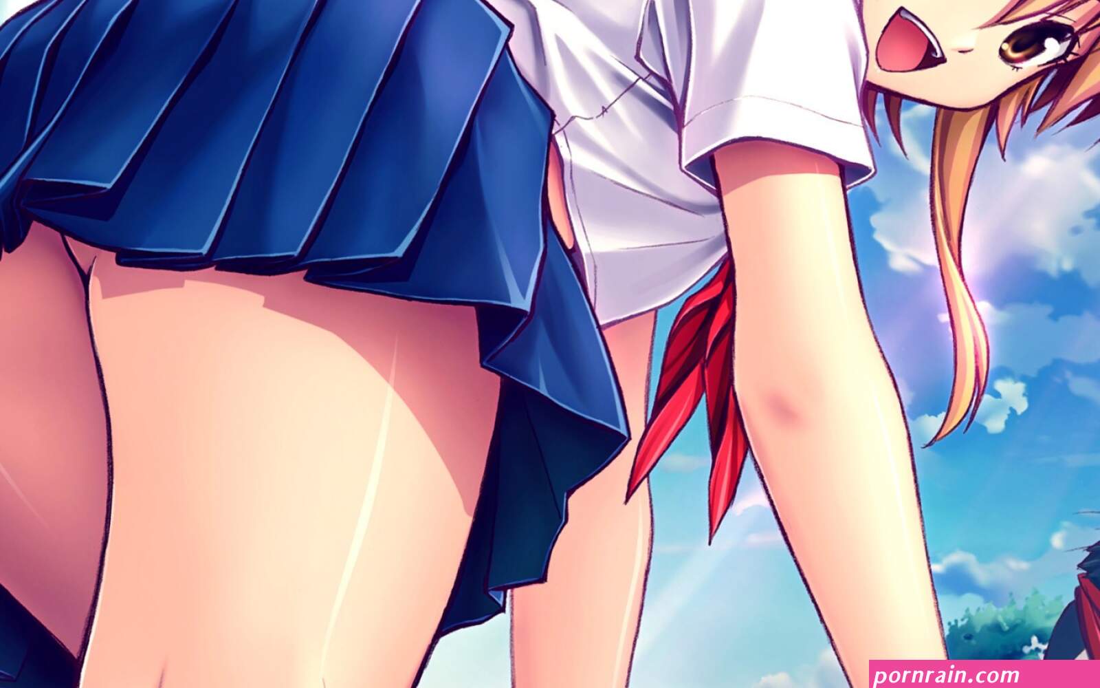 Anime Japanese schoolgirls skirts school uniforms teen sailor
