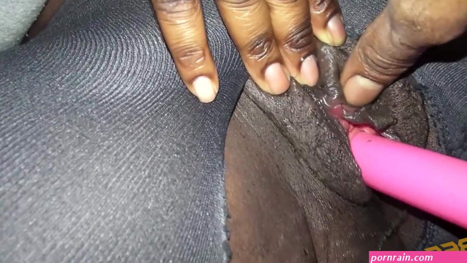 French amateur ebony with big clitoris has her pussy tested by a toy. Popular HD porn