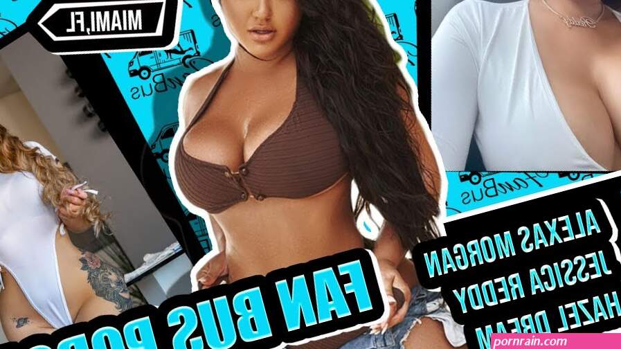 11 inches? Jessica Reddy and Hazel Dream rides the FANBUS with Alexas Morgan