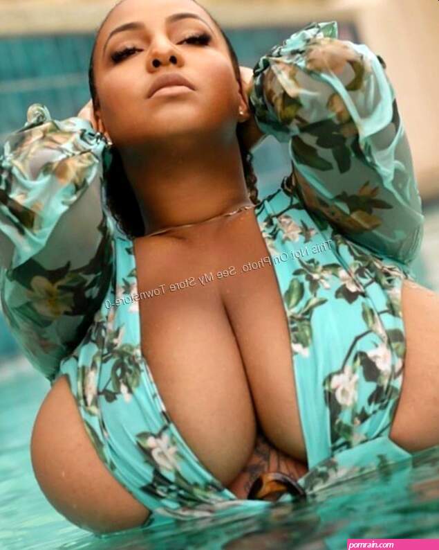 Sweet Ebony Adult Slim Female Lingerie Huge Full Breast Super 8X10 Photo D071