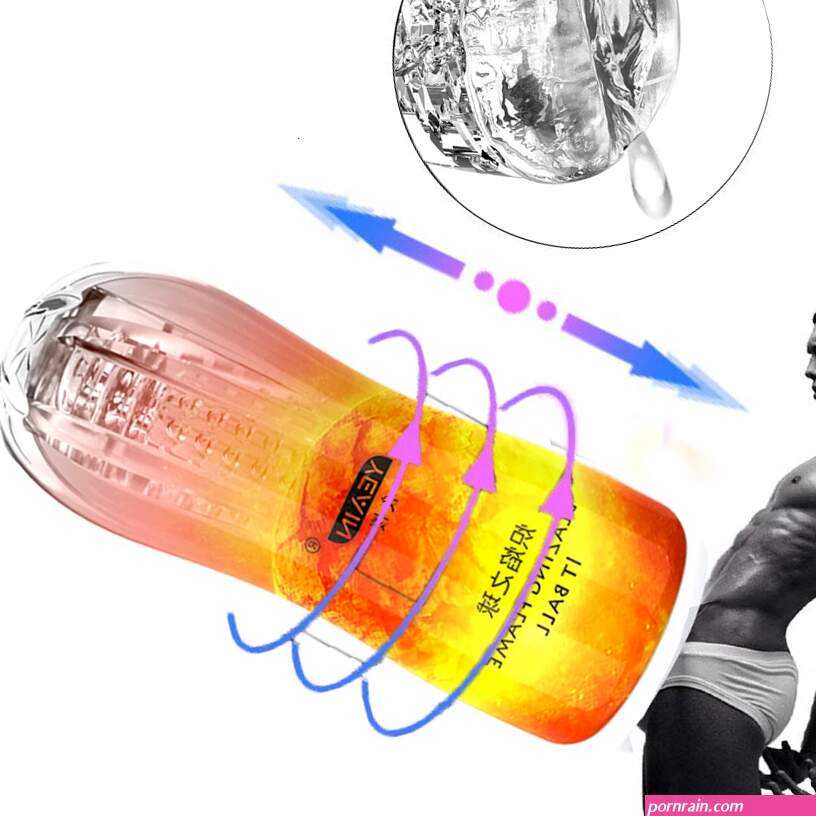 Clear Pocket Pussy Transparent Pussy Male Masturbator Cup Soft Silicone Vagina Vacuum Pocket Cup Sex Toys