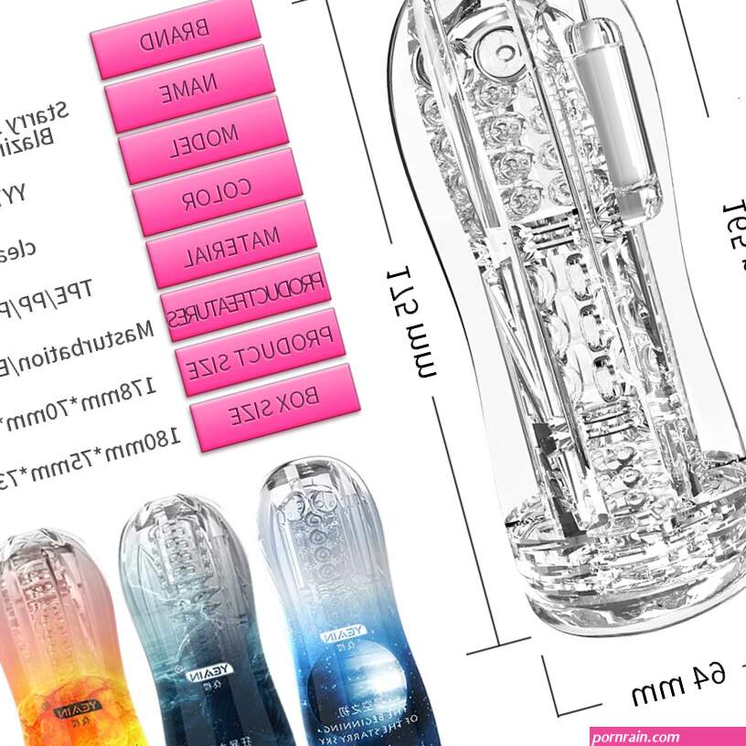 Clear Pocket Pussy Transparent Pussy Male Masturbator Cup Soft Silicone Vagina Vacuum Pocket Cup Sex Toys