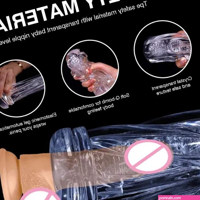 Privacy ShippingSoft Clear Pocket Pussy Penis Sleeve Crystal Vacuum Male Masturbators Pleasent Aircraft Cup Masturbation Device Adult Sex Toys sex toy