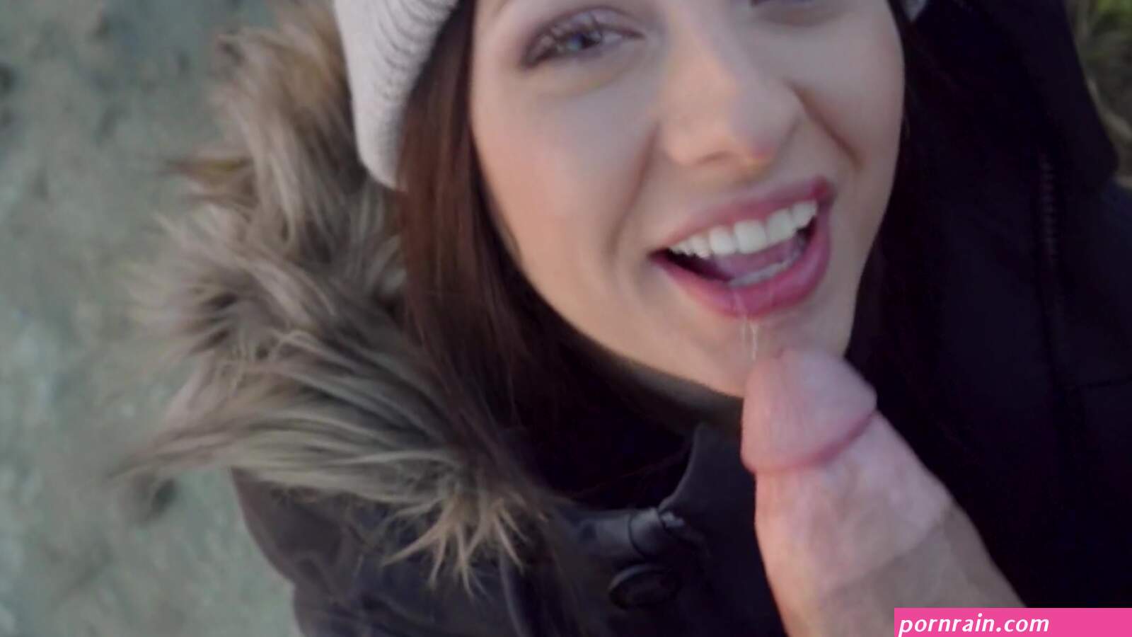 Rebecca Volpetti Italian Cutie Rides Male Pole Outdoor