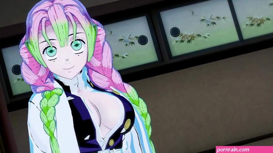 Tanjiro Mitsuri kanroji demon slayer gioco hentai di sesso uncensored Japanese Asian Manga Anime Game..TR3DS..1
