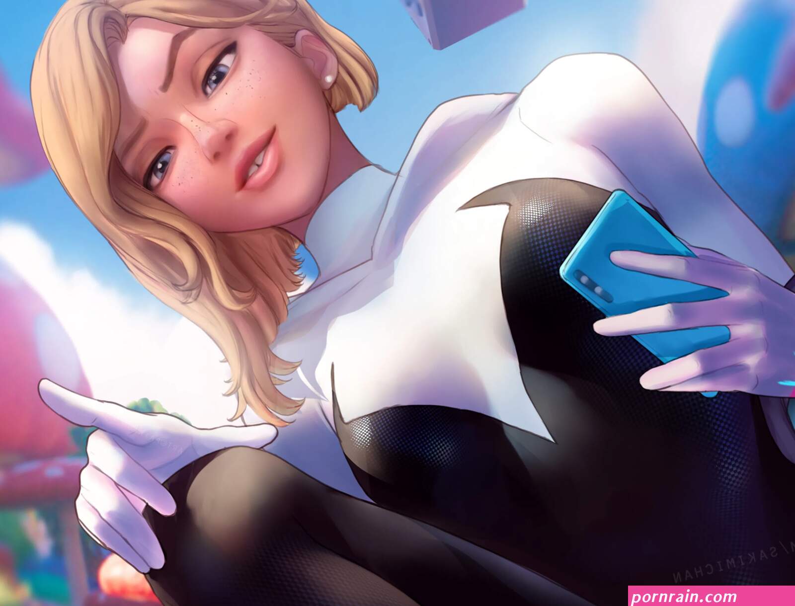 Pizza time spider-gwen imadeej