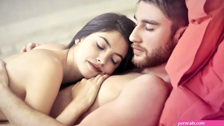 Naked couple sleeping