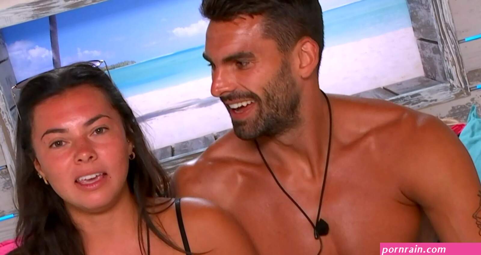Love Islands Paige looks amazing in miniskirt with Adam Collard as they put clu