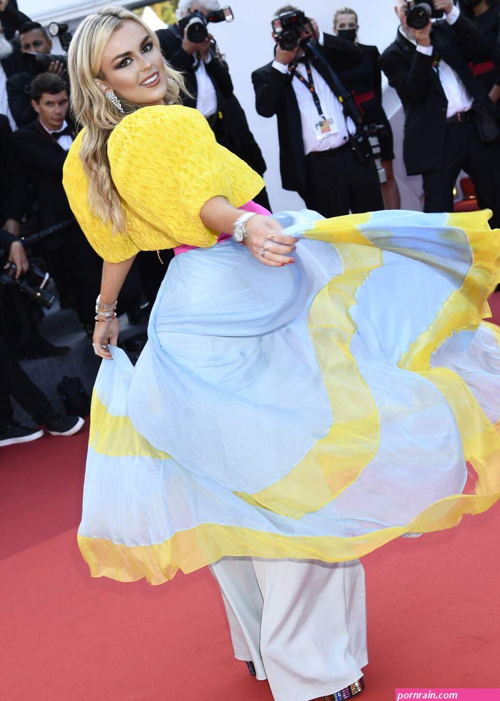 Tallia Storm Sexy Seen Showing Off Her Hot Tits On The Red Carpet At The Cannes Film Festival in France