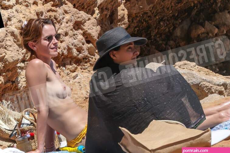 Emma Watson Displays Her Nude Tits on the Beach in Ibiza