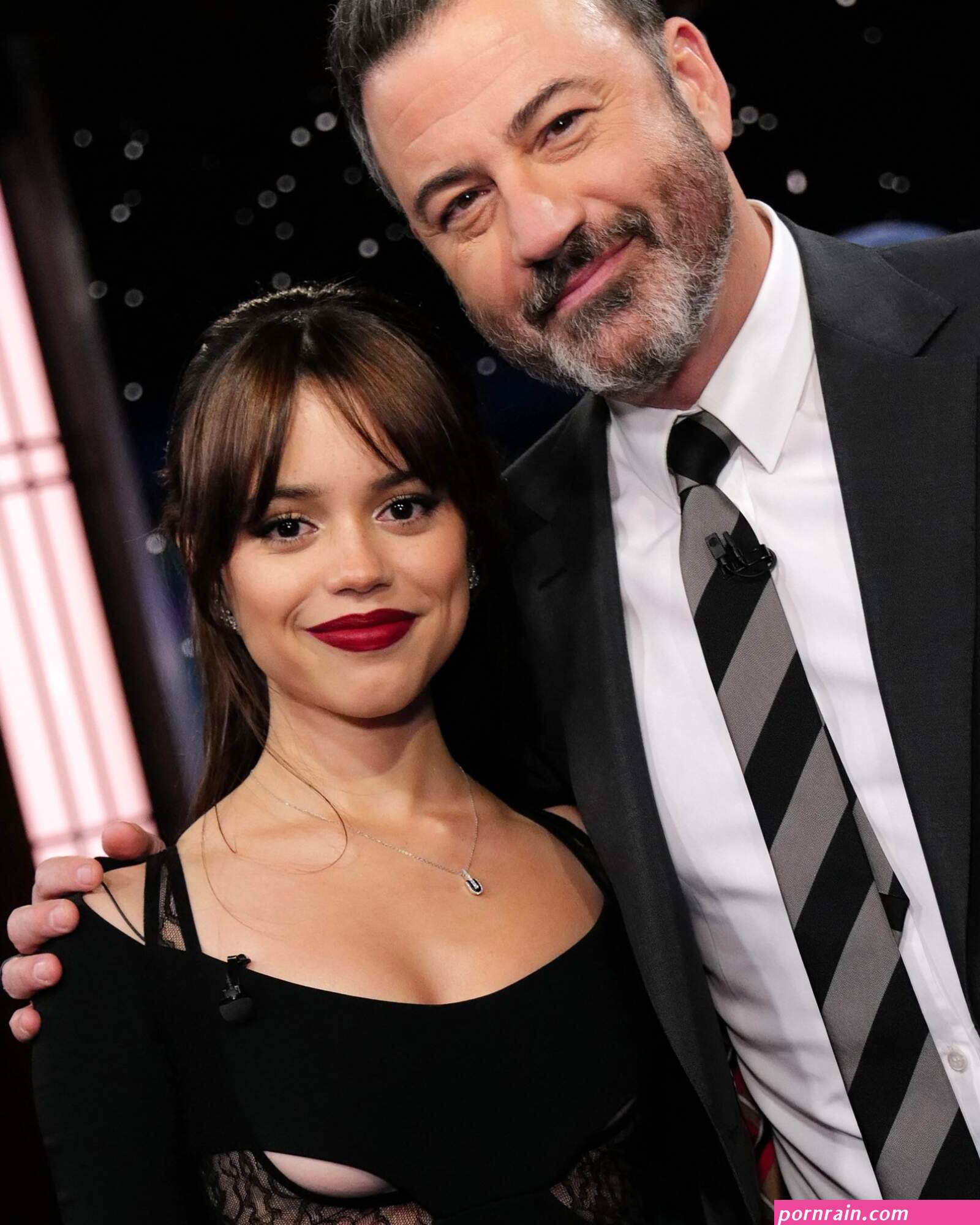Jenna Ortega Talks Wednesday More On Jimmy Kimmel Live ABC Shares Pictures