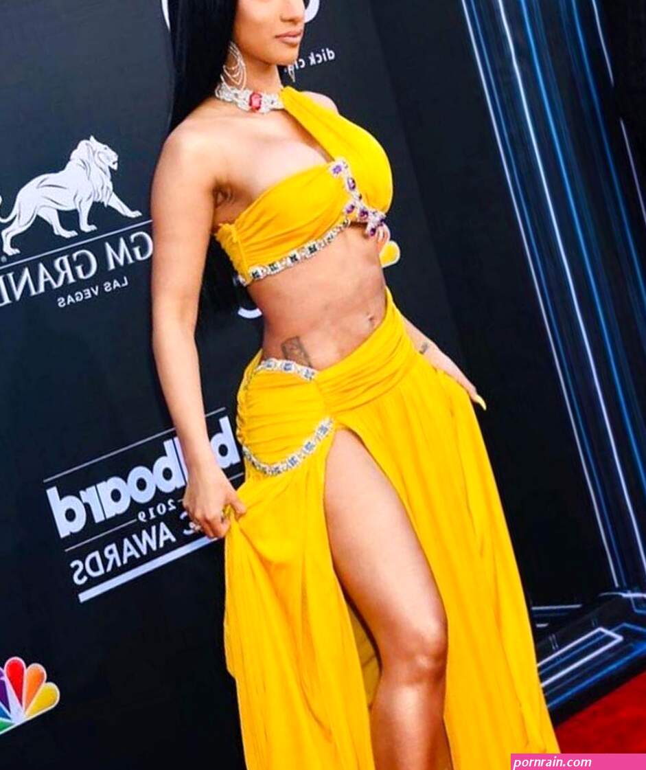 Cardi B Nude Red Carpet Pussy Slip Set Leaked