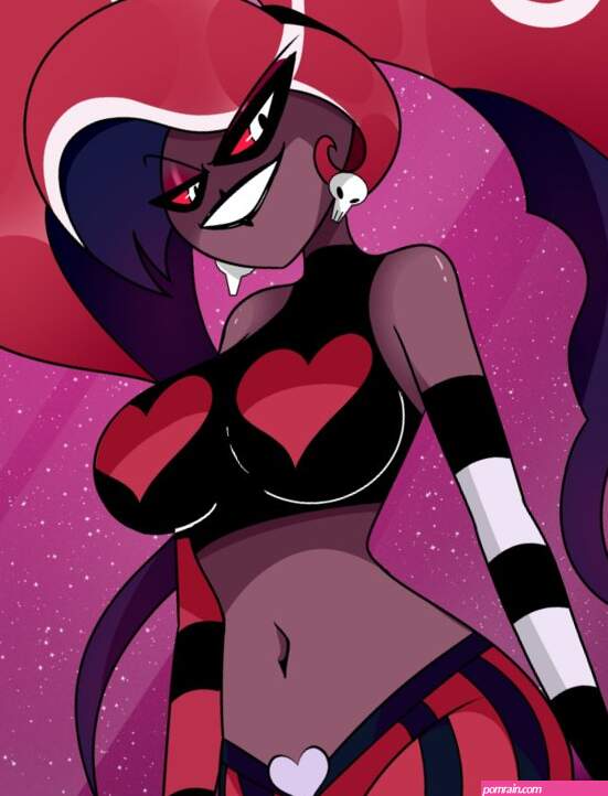 Rule 34 XYZ hazbin hotel velvette hazbin hotel sonson-sensei 1girls black lipstick