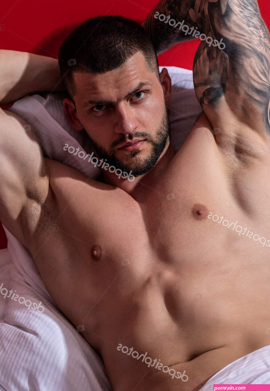 Sexy Naked Young Man Bed Nude Male Body Sexy Model Stock Photo 640009994