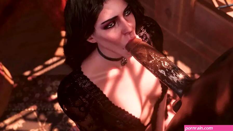 Yennefer deepthroat blowjob Blacked