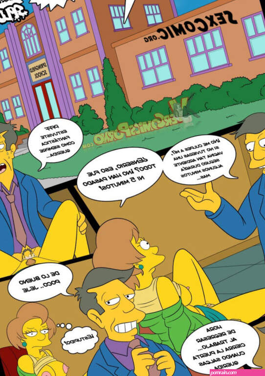 Los Simpsons xxx Edna Krabappel Follando con Bart Comic Porno