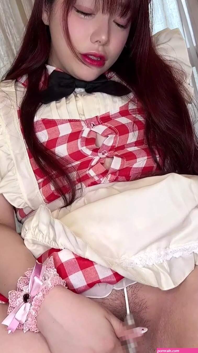 Yua Sakuya Playing Naughty Cunt in Pearl Thong Porn Leak