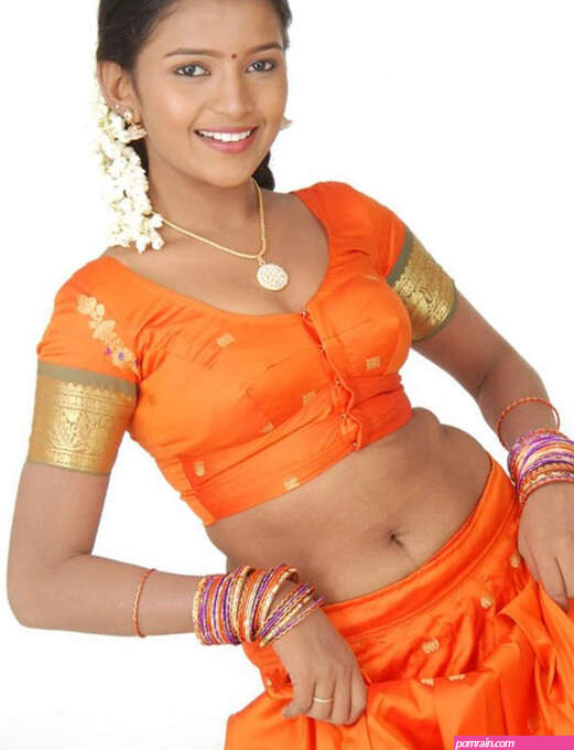 Teen Tamil Girl Silk Blouse Pavadai