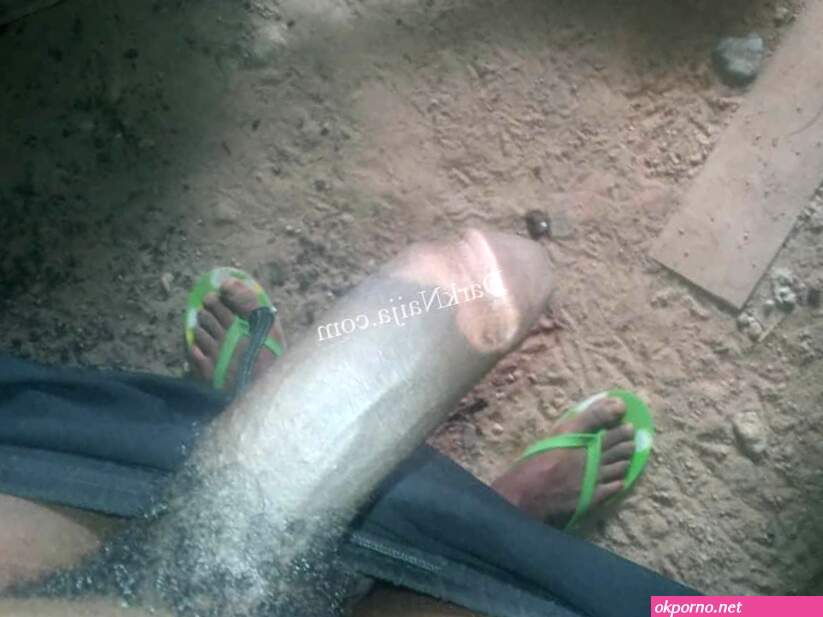 25 year old Nigerian Jimmy Allen jerks his big rock hard cock