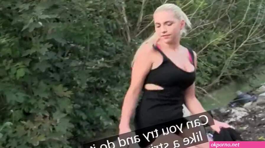 PublicAgent Blonde is fucked on all fours outside in public