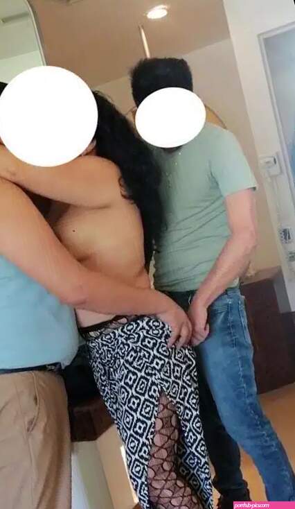 Trio fiesta con un amigo de mi esposa