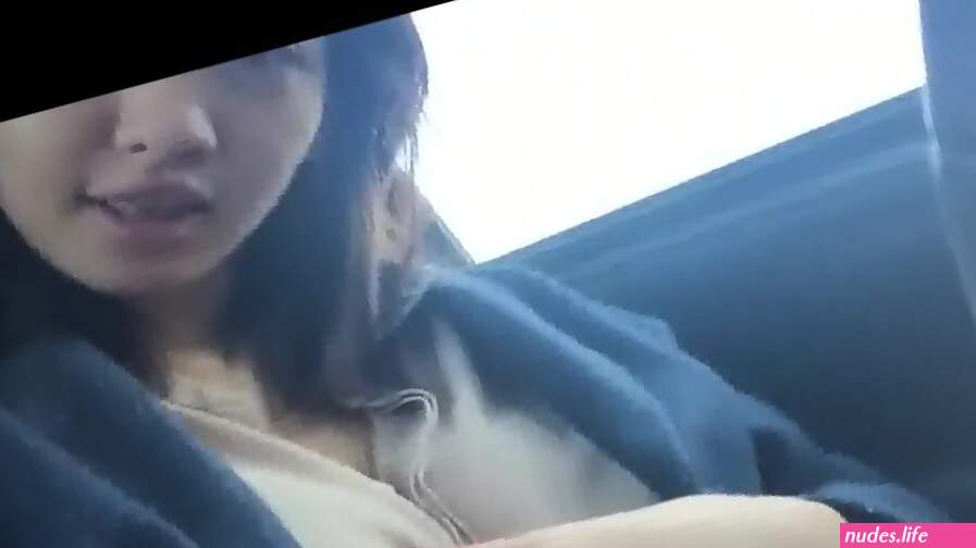Asian Teen Masturbating In Car