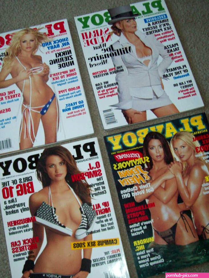 4 PLAYBOY 2003 LISA MARIE PRESLEY O.J. SIMPSON Piazza Centerfolds MODELS Nude