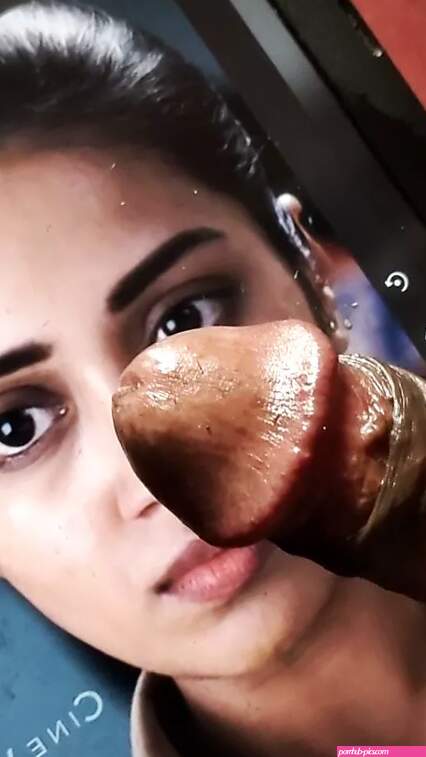 Nivetha Pethuraj face massage with cock