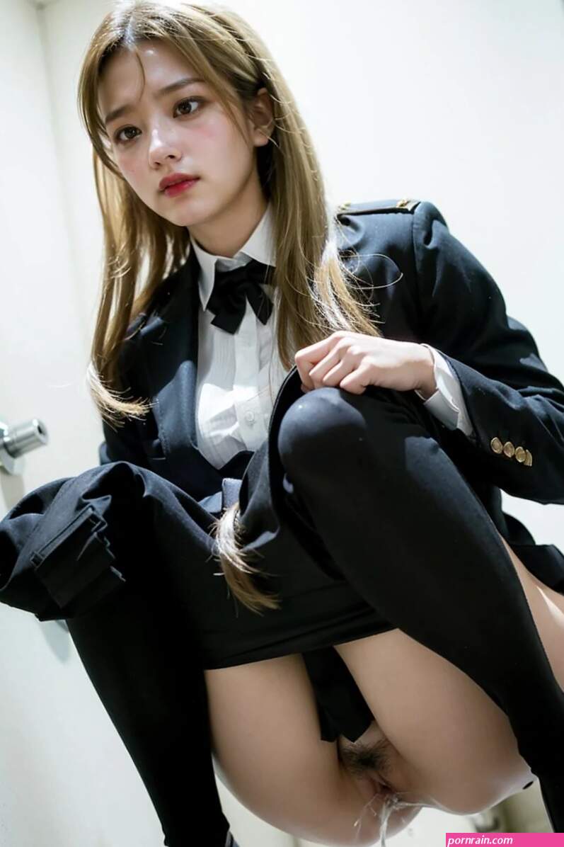 WC voyeur: AI beautiful girl toilet spy 2
