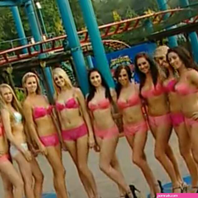 Hot Chicks With Big Boobs Ride A Roller Coaster