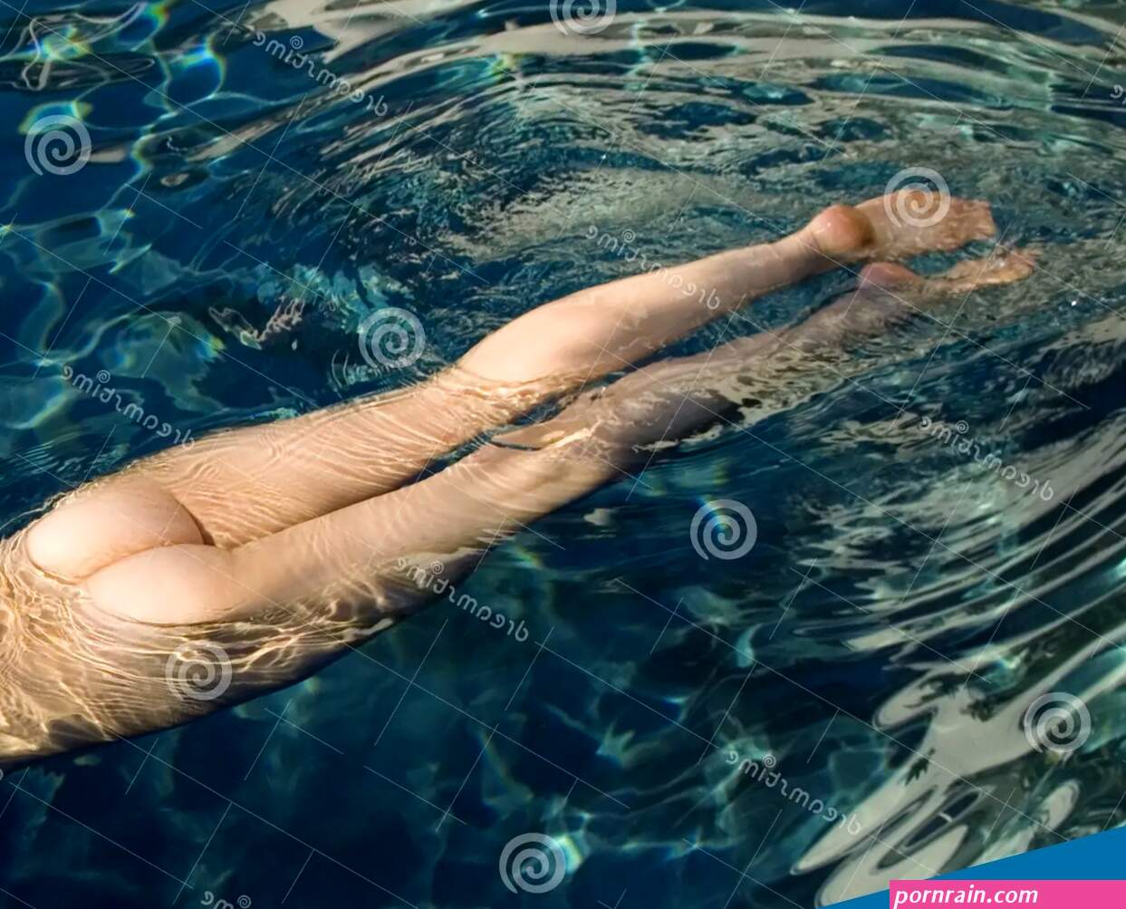 Nude in Water stock photo. Image of clothes naked float